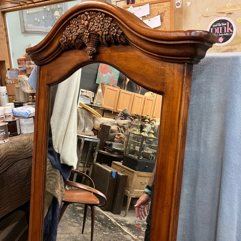 Hardwood French Styled Mirror